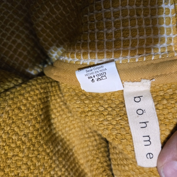 Bohme 18" Tote 100% Cotton Suede 12" Straps Travel Overnight Books - Picture 5 of 5